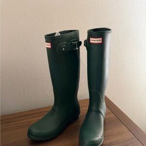 Hunter Forest Green Waterproof Boots